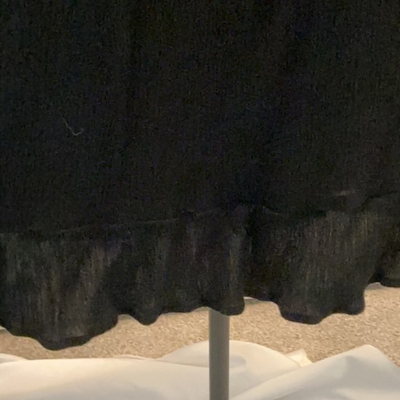 INC International Concepts Black Gauze Long Sleeve Blouse Small - Picture 7 of 7